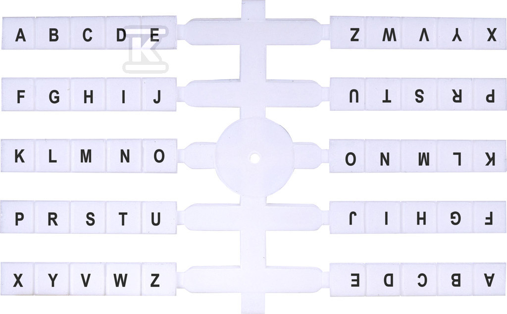 Oznacznik elastyczny (10 x 20 szt.) A-Z (BEZ LIT. Q) (EO3) 003901812 - obrazek 1
