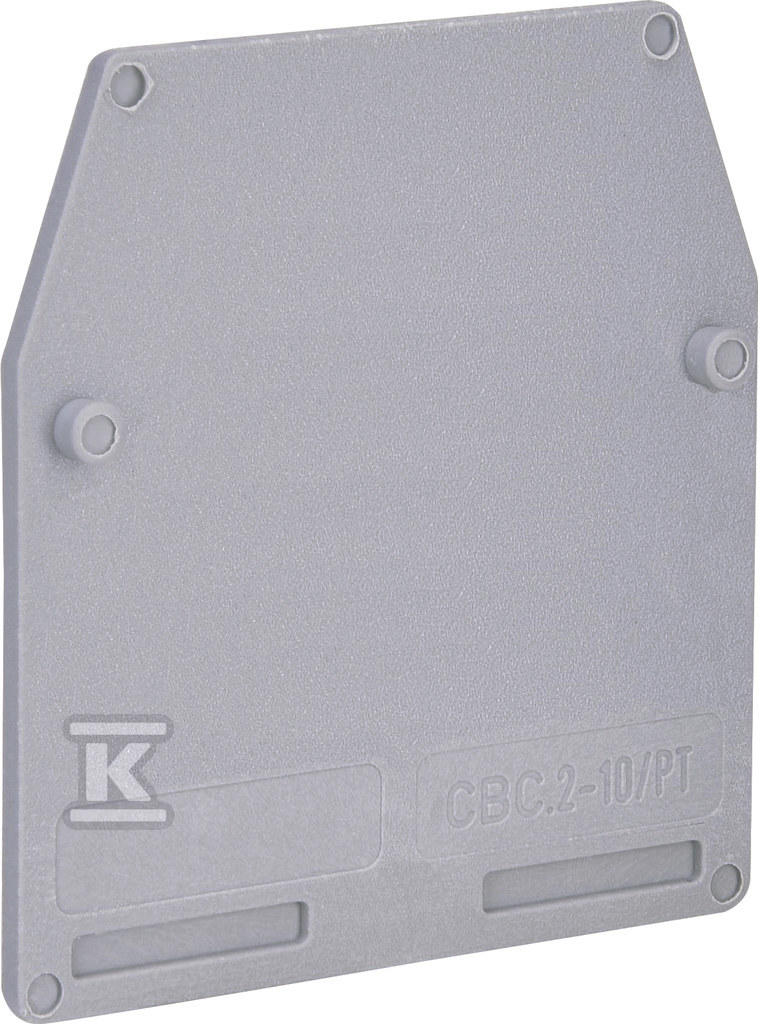 Płytka skrajna do ESC-CBC.2...ESC-CBC.10 (szara) ESC-CBC.2-10/PT 003903010 - obrazek 1