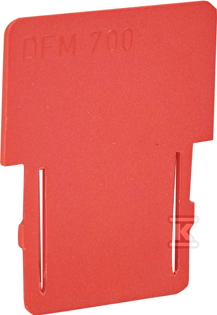 Plytka działowa 28x32 mm do ESC-CBC.16, ESC-CBC.35 (czerwona) ESC-DFM/700 003903017 - obrazek 1