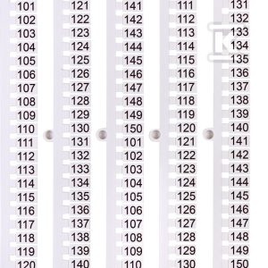 Oznacznik 101 do 150 (100 szt.) ES-NU0851101 003903079 Oznacznik 101 do 150 (100 szt.) ES-NU0851101 003903079