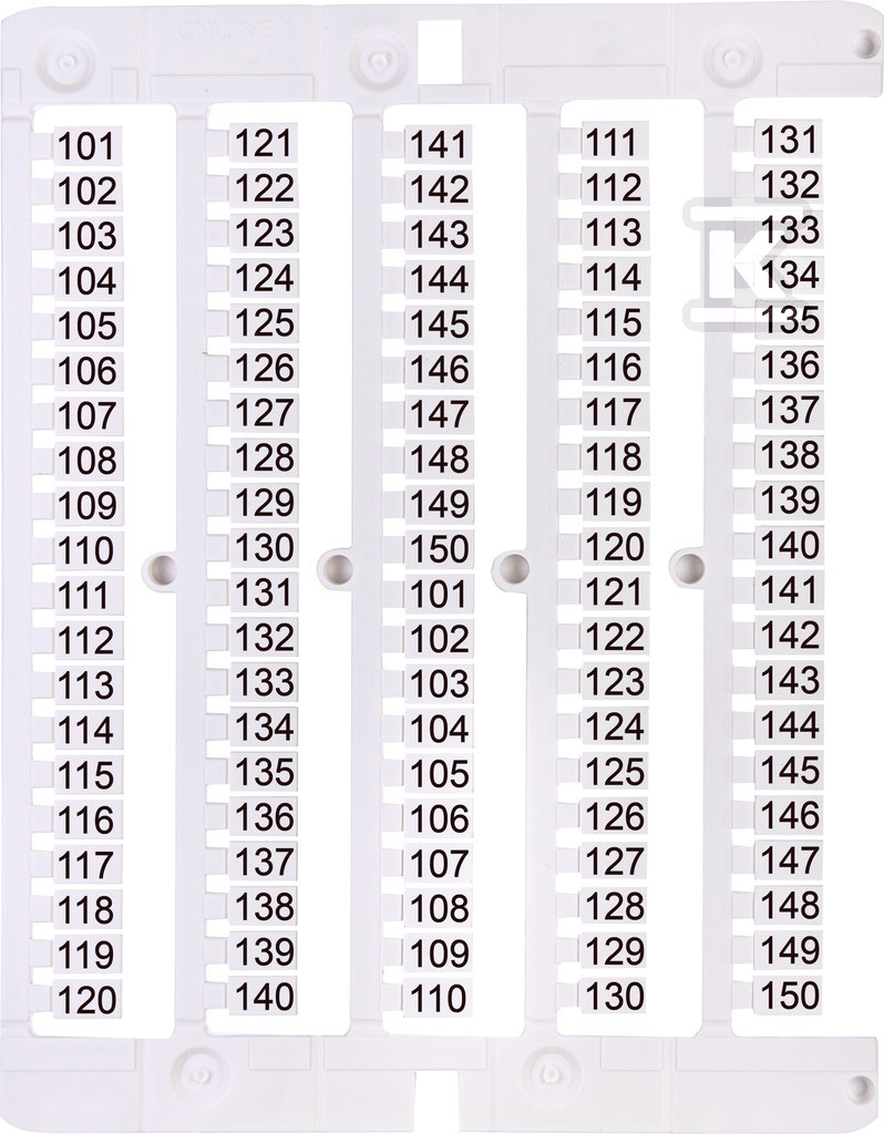 Oznacznik 101 do 150 (100 szt.) ES-NU0851101 003903079 - obrazek 1