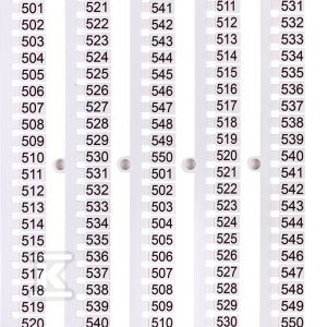 Oznacznik 501 do 550 (100 szt.) ES-NU0851501 003903087 Oznacznik 501 do 550 (100 szt.) ES-NU0851501 003903087