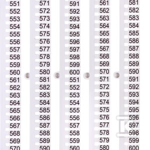 Oznacznik 551 do 600 (100 szt.) ES-NU0851551 003903088 Oznacznik 551 do 600 (100 szt.) ES-NU0851551 003903088