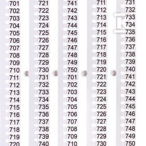 Oznacznik 701 do 750 (100 szt.) ES-NU0851701 003903091 Oznacznik 701 do 750 (100 szt.) ES-NU0851701 003903091