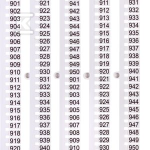 Oznacznik 901 do 950 (100 szt.) ES-NU0851901 003903095 Oznacznik 901 do 950 (100 szt.) ES-NU0851901 003903095