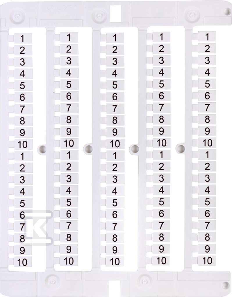 Oznacznik 1 do 10 (100 szt.) ES-NU0851510 003903097 - obrazek 1