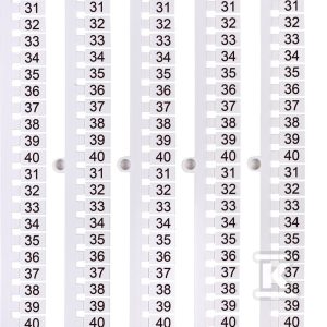Oznacznik 31 do 40 (100 szt.) ES-NU0851540 003903100 Oznacznik 31 do 40 (100 szt.) ES-NU0851540 003903100