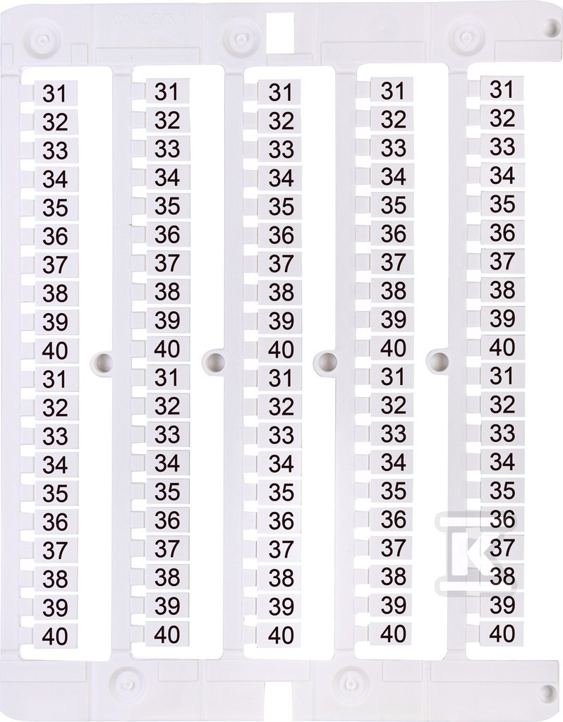 Oznacznik 31 do 40 (100 szt.) ES-NU0851540 003903100 - obrazek 1