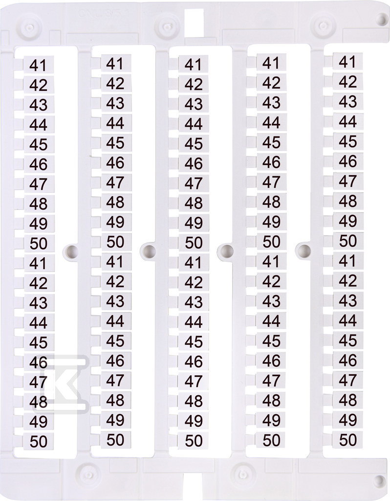 Oznacznik 41 do 50 (100 szt.) ES-NU0851550 003903101 - obrazek 1
