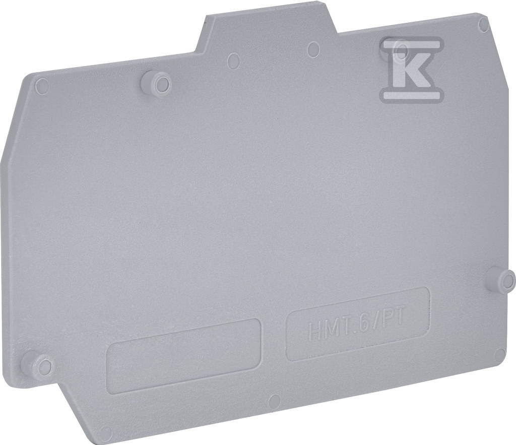 Płytka skrajna 6 mm2 do ESP-HMM.6, ESP-HTE.6 (szara) ESP-HMT.6/PT 003903139 - obrazek 1
