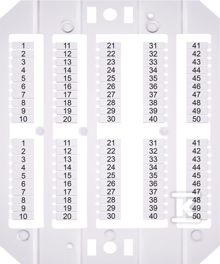 Oznacznik 1-50 (500 szt.) ESP-SHZ/1/1_50 003903197 - obrazek 1