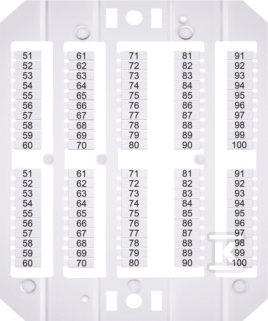 Oznacznik 51-100 (500 szt.) ESP-SHZ/1/51_100 003903198 - obrazek 1