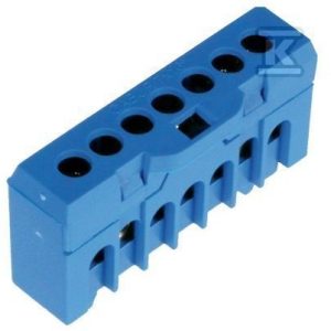 Listwa zaciskowa (1,5-10/16)mm2, 7 otworów, niebieska ESC-QBLOK7001 003903204 Listwa zaciskowa (1,5-10/16)mm2, 7 otworów, niebieska ESC-QBLOK7001 003903204