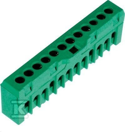 Listwa zaciskowa (1,5-10/16)mm2, 12 otworów, zielona ESC-QBLOK1202 003903207 - obrazek 1