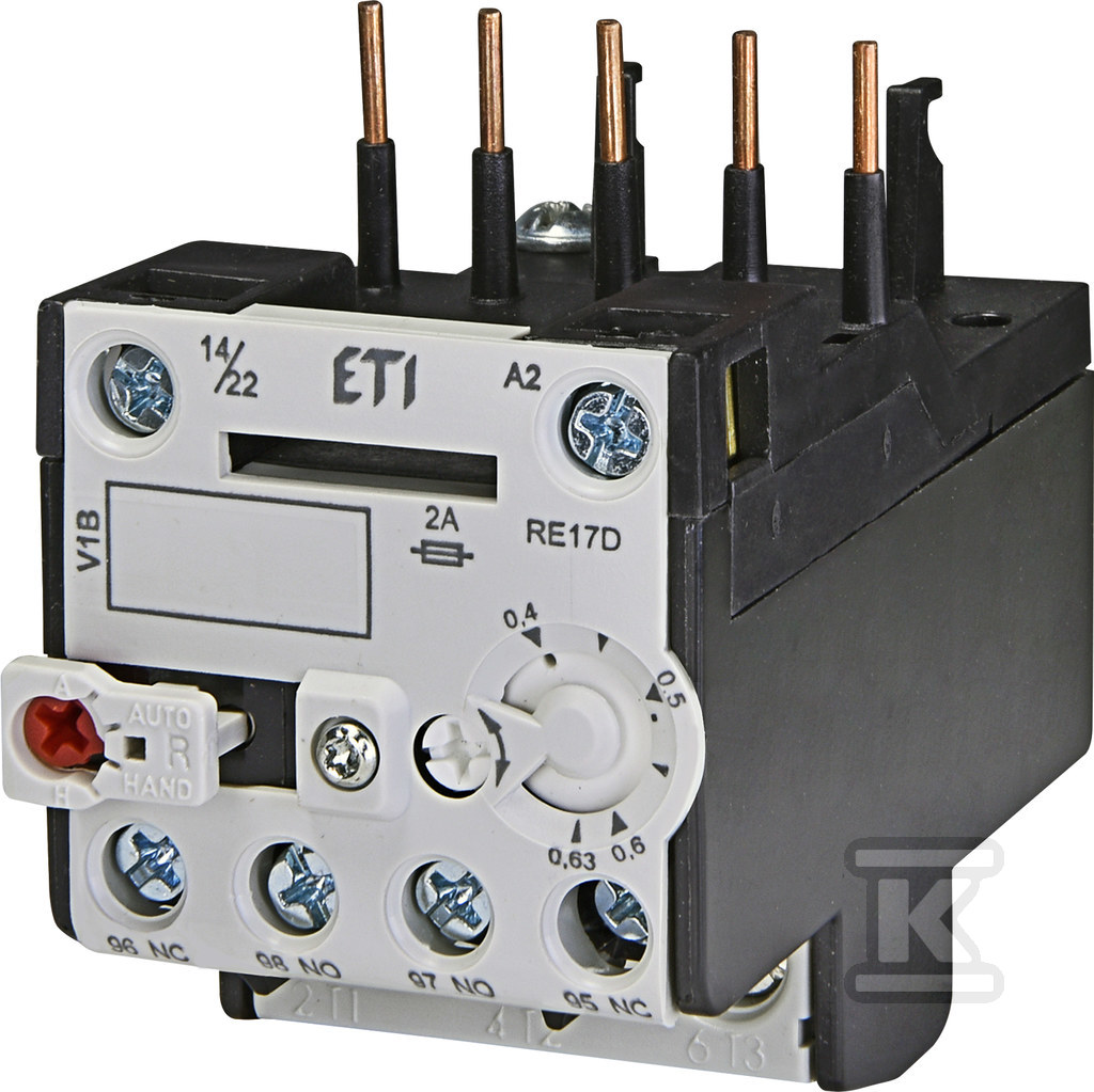 Przekaźnik termiczny RE17D-0,63 004641401 - obrazek 1