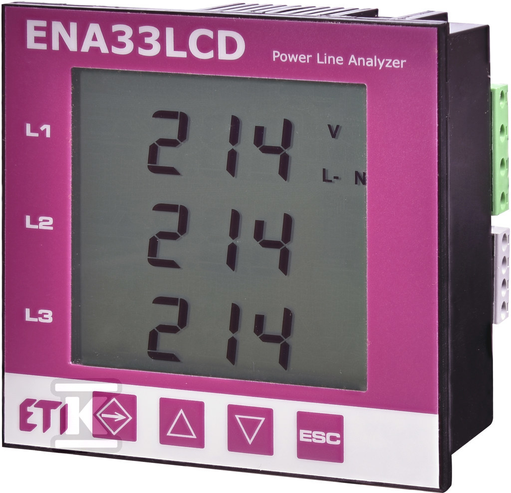 Analizator parametrów sieci 96x96 ENA33LCD 004656910 - obrazek 1