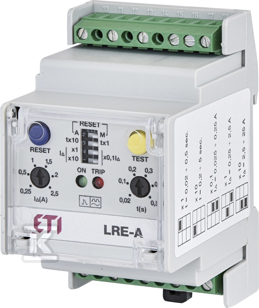 Przekaźnik różnicowoprądowy LRE-A 12V 004671605 - obrazek 1
