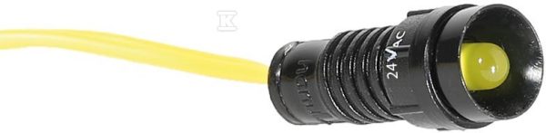 Lampka sygnalizacyjna LED D=5mm żółta 24V AC LS LED 5 Y 24AC 004770803