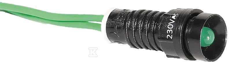 Lampka sygnalizacyjna LED D=5mm zielona 230V AC LS LED 5 G 230AC 004770804 - obrazek 1