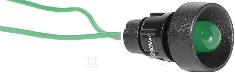 Lampka sygnalizacyjna LED D=10mm zielona 230V AC LS LED 10 G 230AC 004770810 - obrazek 1