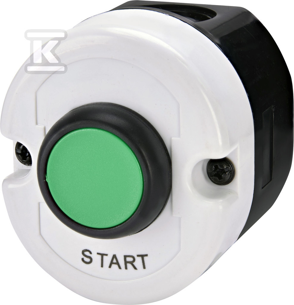 Kaseta szaro-czarna, START, 1NO, przycisk zielony ESE1-V3 004771441 - obrazek 1