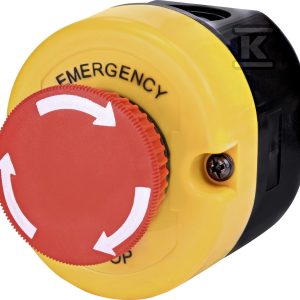 Kaseta żółto-czarna STOP, NC+NO, przycisk-grzybek ESE1Y-V1 004771447 Kaseta żółto-czarna STOP, NC+NO, przycisk-grzybek ESE1Y-V1 004771447