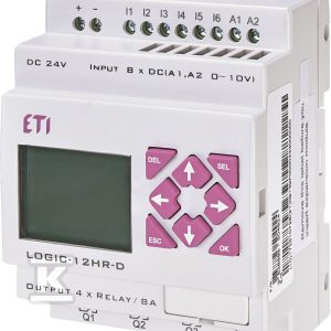 Przek. programowalny 24VDC, 8/4 we/wy przek. LOGIC-12HR-D 004780002 Przek. programowalny 24VDC, 8/4 we/wy przek. LOGIC-12HR-D 004780002