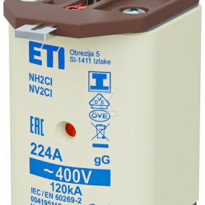 Wkładka bezpiecznikowa – NH2C/I gG 224A/400V – zwłoczna / zaczepy izolowane 004195118 Wkładka bezpiecznikowa – NH2C/I gG 224A/400V – zwłoczna / zaczepy izolowane 004195118