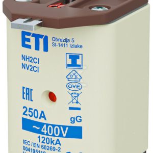Wkładka bezpiecznikowa – NH2C/I gG 250A/400V – zwłoczna / zaczepy izolowane 004195119 Wkładka bezpiecznikowa – NH2C/I gG 250A/400V – zwłoczna / zaczepy izolowane 004195119