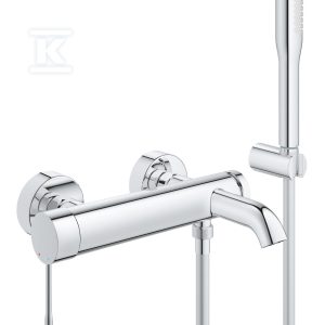 Essence New jednouchwytowa bateria wannowa z zestawem prysznicowym, chrom 25249001 Essence New jednouchwytowa bateria wannowa z zestawem prysznicowym, chrom 25249001