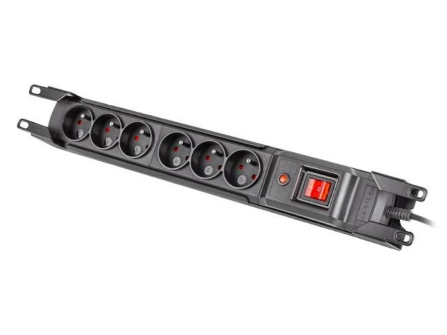 Listwa zasilająca RACK 19 ARMAC M6 3m 6X 230V IEC czarna M6/30/R/CZ/IEC - obrazek 3