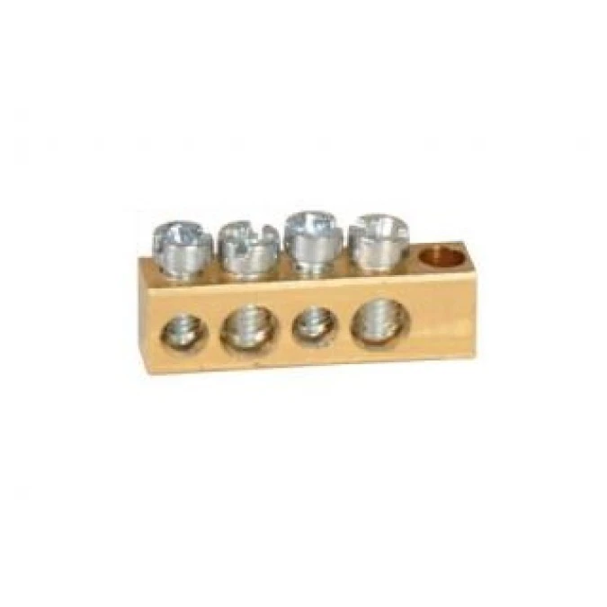Listwa przyłączeniowa 4 otwory bez cokołu 2x16mm2 2x10mm2 K140 - obrazek 1