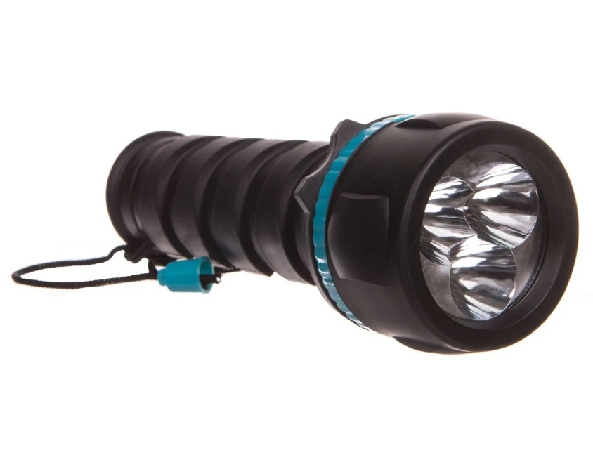 Latarka gumowa LEDx3 20lm 2xD P3862 - obrazek 2