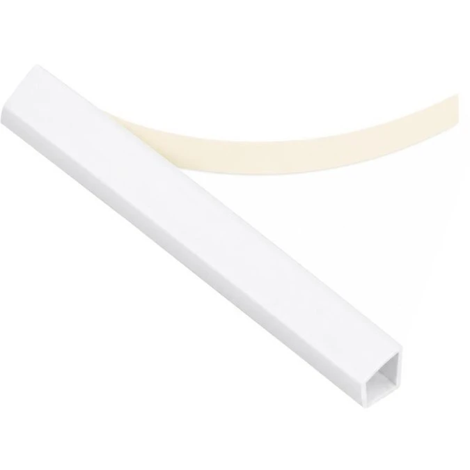 Listwa szybki montaż z taśmą samoprzylepną LSM 9x16mm biała 1,15m 8 sztuk AKS - obrazek 2