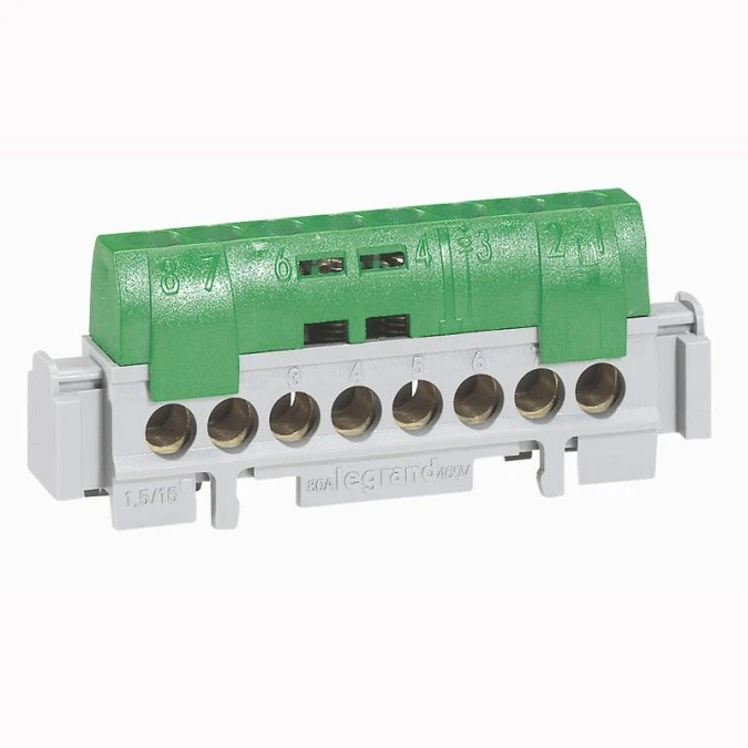 Listwa przyłączeniowa 22 otwory 1x6‑25mm2 21x1,5‑16mm2 zielona IP2x Z22 004836 - obrazek 1