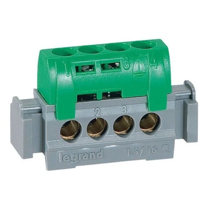 Listwa zaciskowa 4‑otwory zielona IP2x Z‑4 004830 - obrazek 3