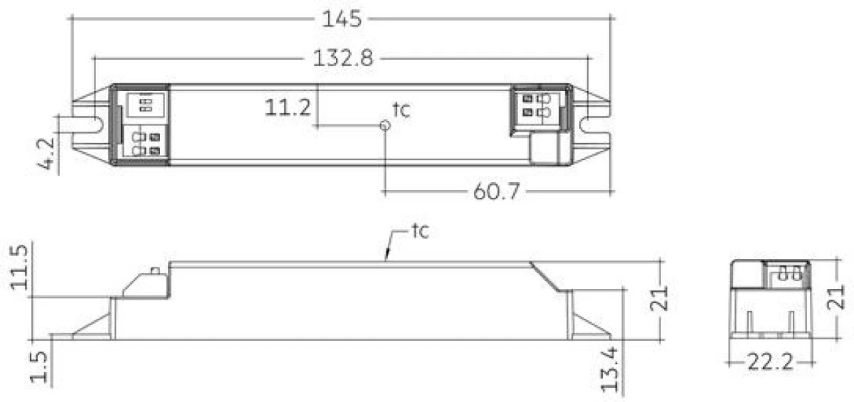 LC 10W 200‑350mA 29 flexC lp SNC4 Zasilacz LED liniowy stałoprądowy nieściemnialny ESSENCE TRIDONIC - obrazek 3
