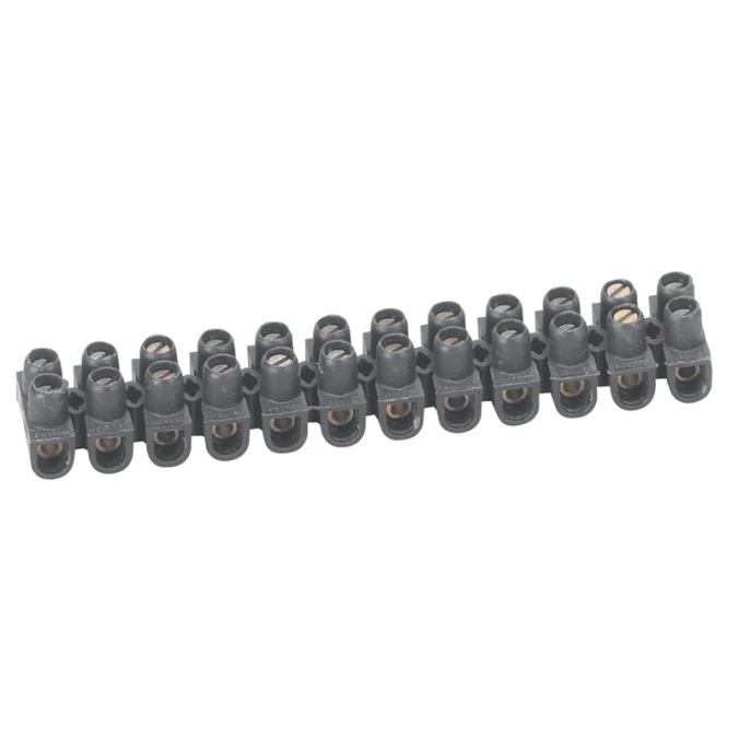 Listwa zaciskowa 12‑torowa 6mm2 czarna 034213 - obrazek 1