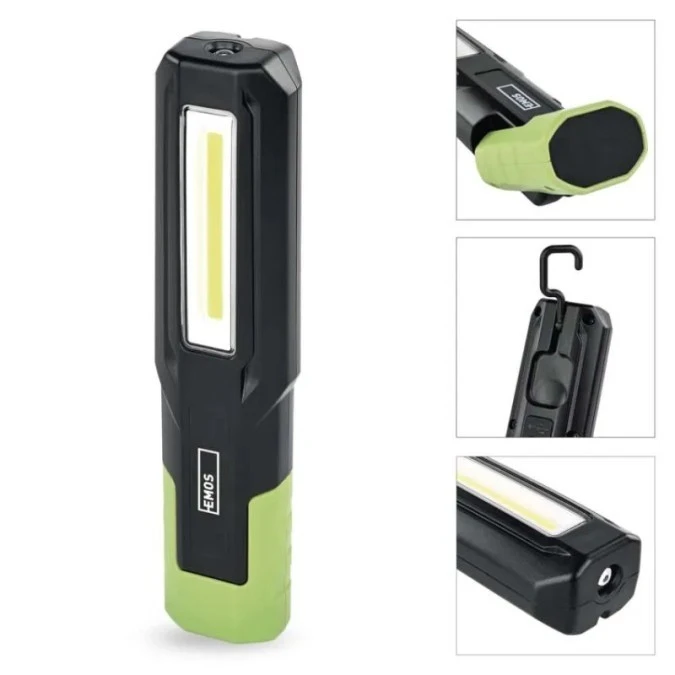 Latarka warsztatowa COB LED+LED, 500 lm, 2000 mAh, ładowalna P4546 - obrazek 2