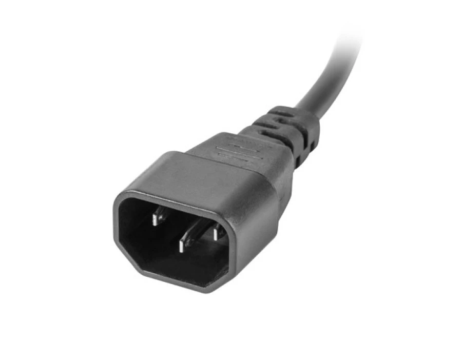 Listwa zasilająca RACK PDU 1U 10A 7xSCHUKO 2m czarna C14 PDU‑07F‑0200‑IEC‑BK - obrazek 2