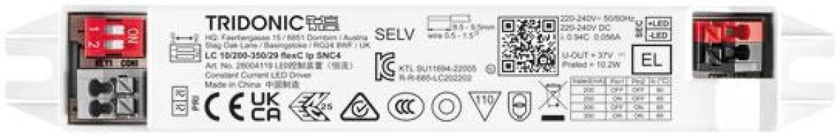 LC 10W 200‑350mA 29 flexC lp SNC4 Zasilacz LED liniowy stałoprądowy nieściemnialny ESSENCE TRIDONIC - obrazek 2