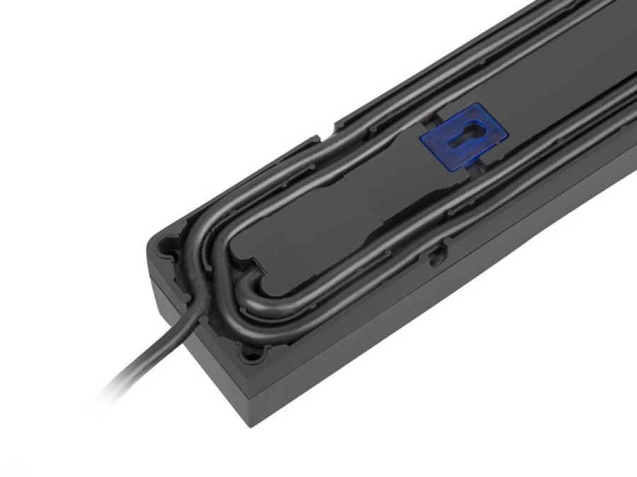 LISTWA ZASILAJĄCA ARMAC Z5 1.5M 5X 230V PL 10A ORGANIZER KABLA CZARNA Z5/15/CZ - obrazek 3