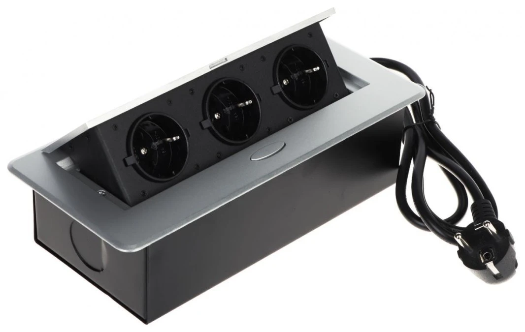 Listwa zasilająca meblowa 3‑gniazda FPS‑3S/CABLE