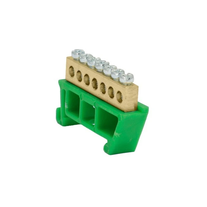 Listwa zaciskowa 7x10mm2 zielona TH 35‑7/Z 48.572 - obrazek 1