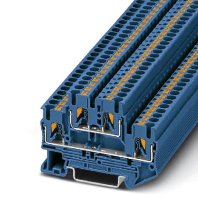 Listwa szynowa 2‑piętrowa 0,14‑4mm2 niebieska PTTB 2,5 BU 3210570 /50szt./ - obrazek 2