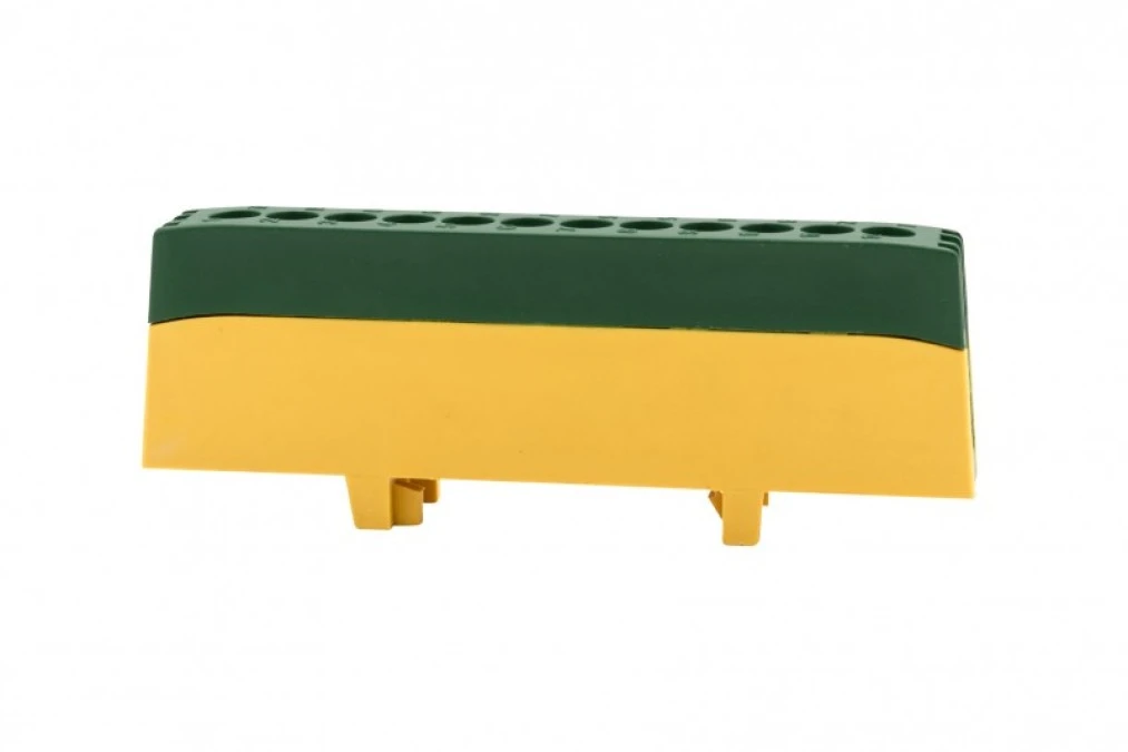 Listwa ochronna ZPI 12‑modułowa (12x16mm2) IP20 AL/CU ‑ żółto/zielona - obrazek 2