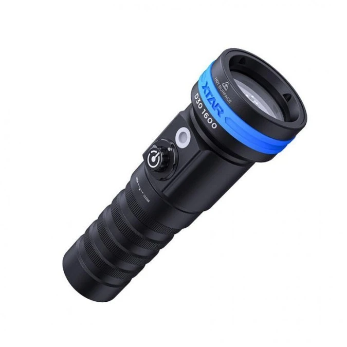 Latarka LED do nurkowania Xtar D30 ‑ 1600lm z UV zestaw z ładowarką i akumulatorem - obrazek 3