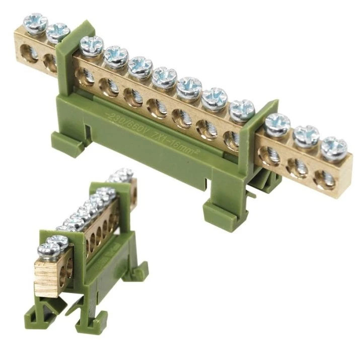Listwa zaciskowa 12‑polowa 1‑16mm2 zielona LZM‑G12 - obrazek 2