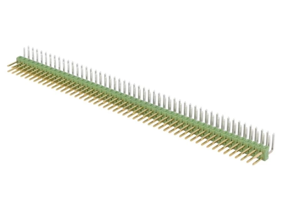 Listwa kołkowa kołkowe męskie 100‑PIN kątowe 90 2,54mm THT 5‑826634‑0