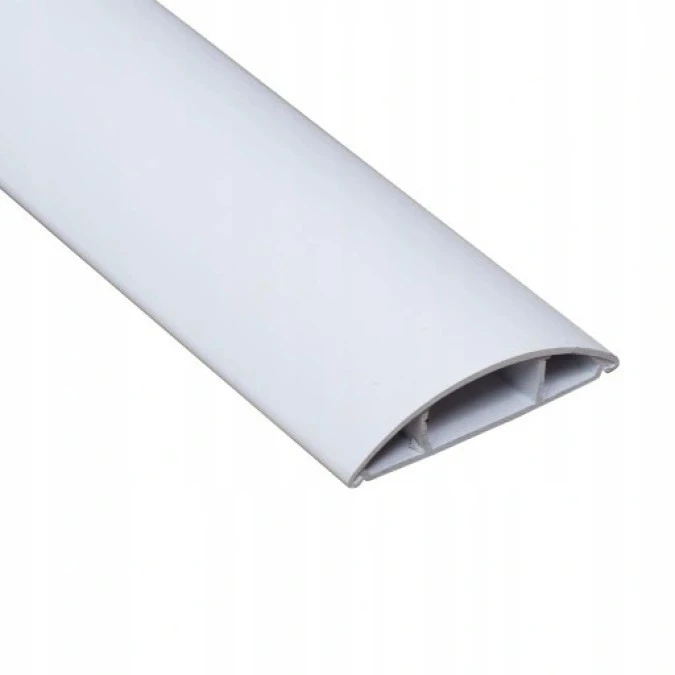 Listwa maskująca przewody TV maskownica uniwersalna napodłogowa naścienna 75x18mm biała 2m - obrazek 1